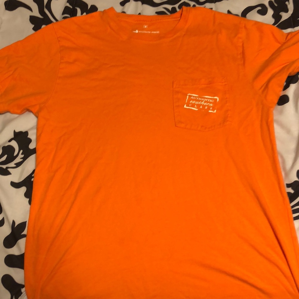 Orange Southern Marsh Pocket Tee
